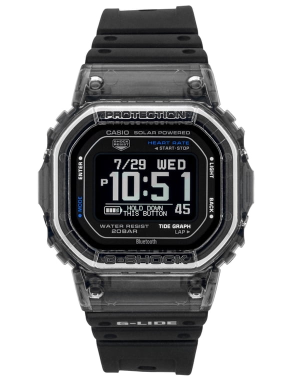 G-Shock G-Lide Smartphone Link Digital Bio-Based Resin Strap Solar GBX-H5600-1 200M Men's Watch