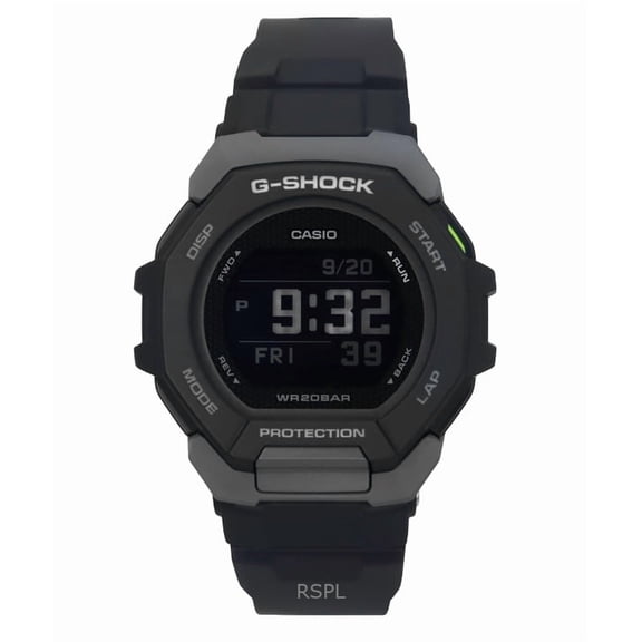 Casio G-Shock G-Squad Digital Smartphone Link Bio-Based Resin Quartz GBD-300-1 200M Men's Watch