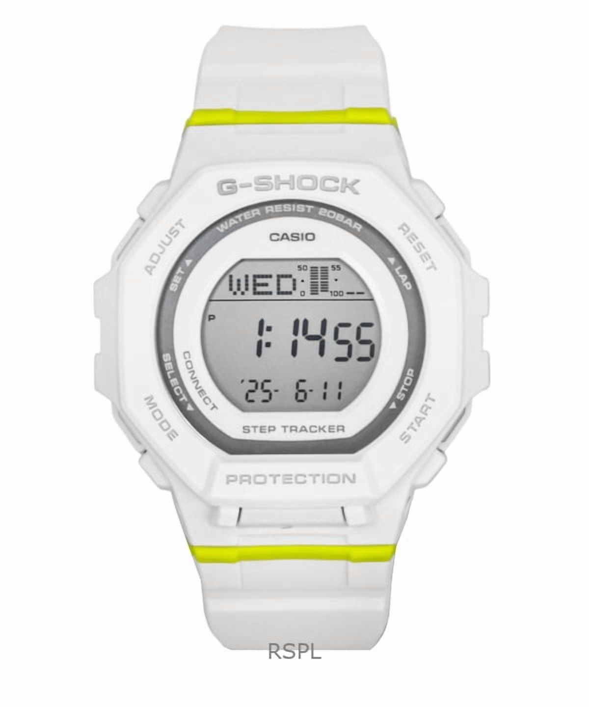 Casio G-Shock G-Squad Digital Smartphone Link Bio-Based Resin Quartz GMD-B300SC-7 200M Women's Watch