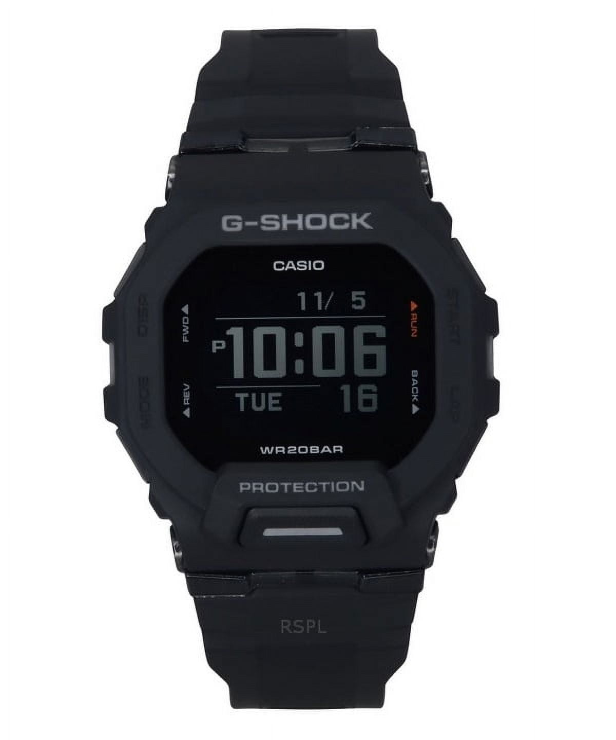 Casio G-Shock G-Squad Digital Smartphone Link Black Resin Strap