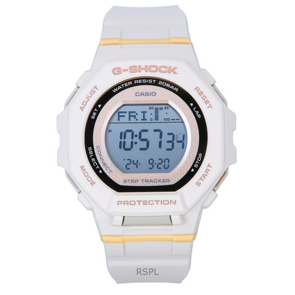 Casio G-Shock G-Squad Digital Smartphone Link Pale Pink Bio-Based Resin Quartz GMD-B300-4 200M Women's Watch