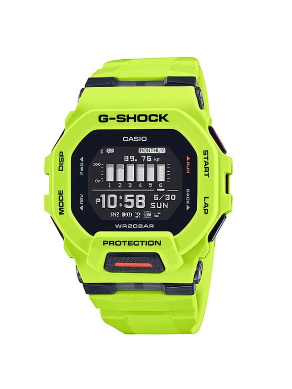 G-Shock G-Squad Digital Smartphone Link Yellow Resin Strap Quartz GBD-200-9 200M Men's Watch