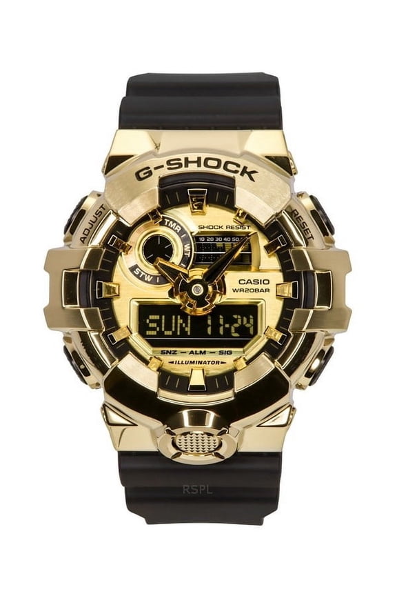 G-Shock G-Steel Analog Digital Resin Strap Gold Dial Quartz GM-700G-9A 200M Men's Watch