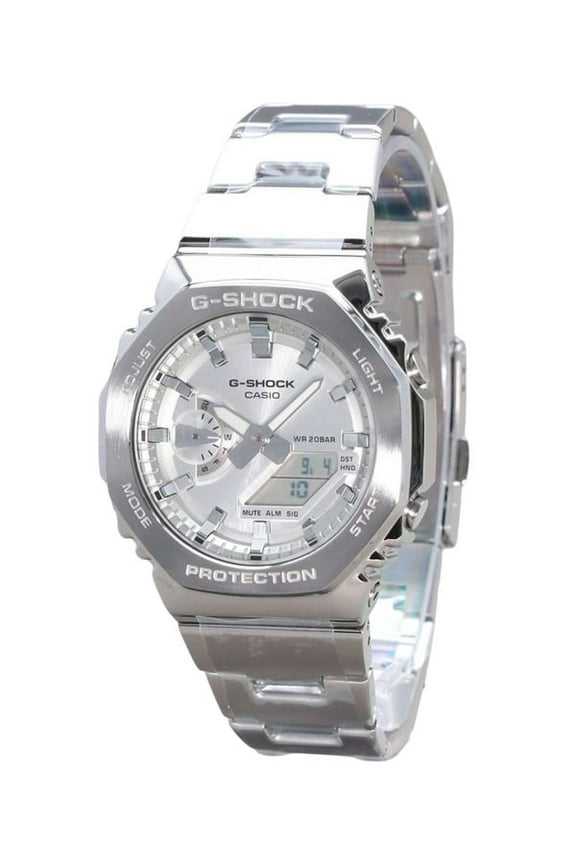 G-Shock G-Steel Analog Digital Silver Dial Quartz GM-2110D-7A 200M Men's Watch