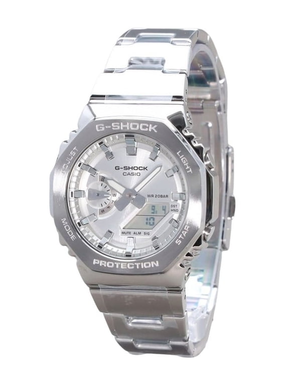 G-Shock G-Steel Analog Digital Silver Dial Quartz GM-2110D-7A 200M Men's Watch