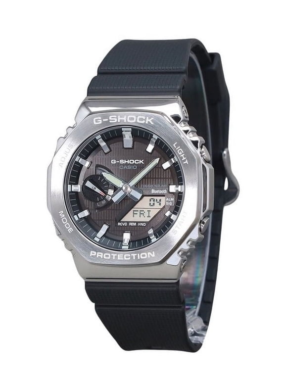 G-Shock G-Steel Analog Digital Smartphone Link Bio Based Resin Strap Black Dial Tough Solar GBM-2100-1A 200M Men's Watch