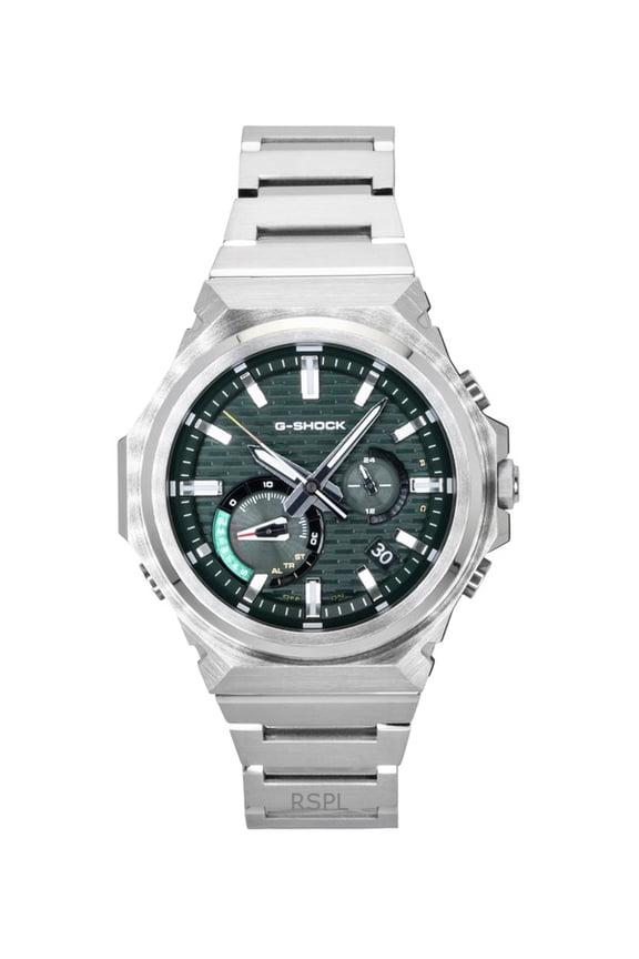 G-Shock G-Steel Analog Smartphone Link Stainless Steel Green Dial Solar GST-B1000D-3A 200M Men's Watch
