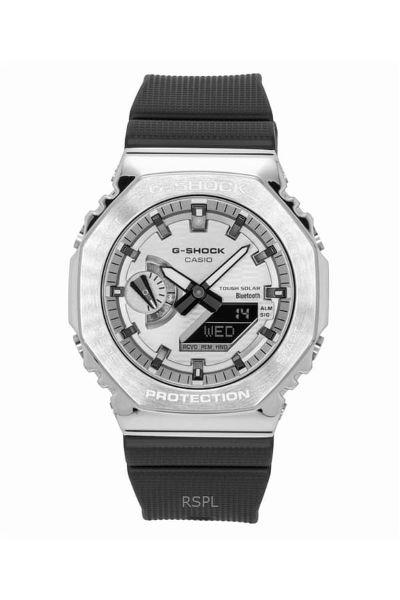 G-Shock G-Steel Bio-Based Resin Strap Smartphone Link Analog Digital Grey Dial Solar GBM-2100A-8B 200M Men's Watch
