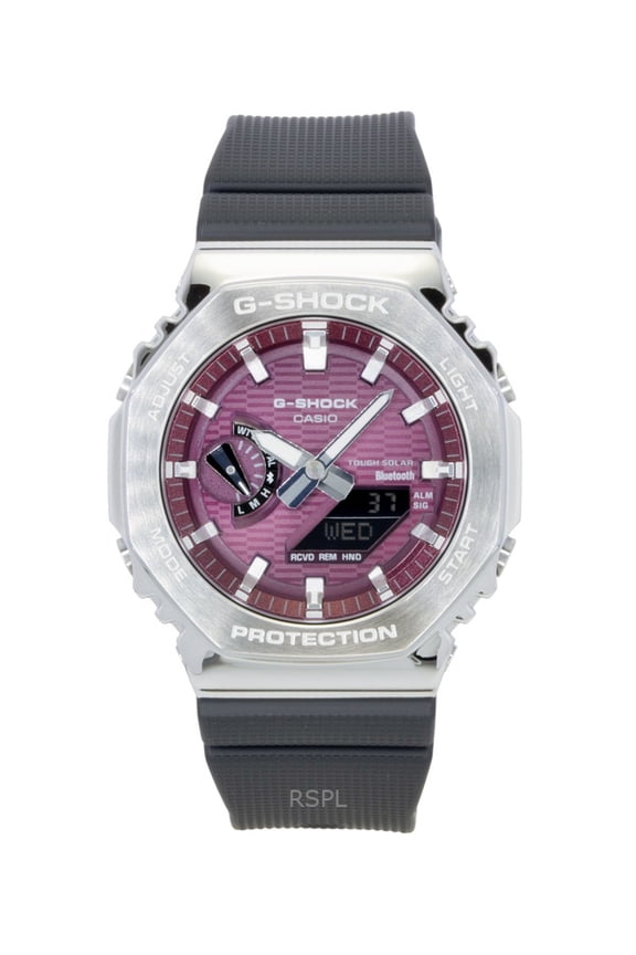 G-Shock G-Steel Bio-Based Resin Strap Smartphone Link Analog Digital Pink Dial Solar GBM-2100A-4B 200M Men's Watch