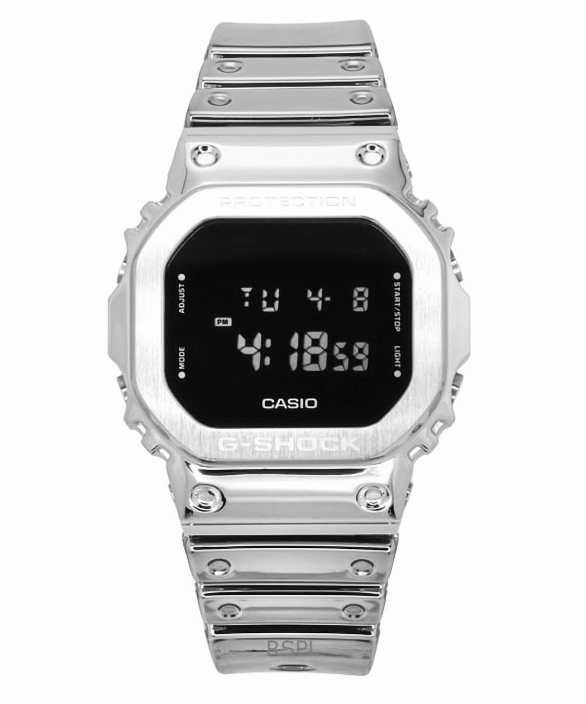 Casio G-Shock G-Steel Digital Fine Metallic Tough Silicone Strap Quartz GM-5600YM-8 200M Mens Watch