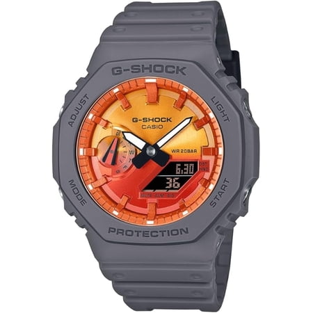 Casio G-Shock GA-2100FL-8A Analog-Digital Multicolor Dial Bio-Based Resin Strap Men’s Watch