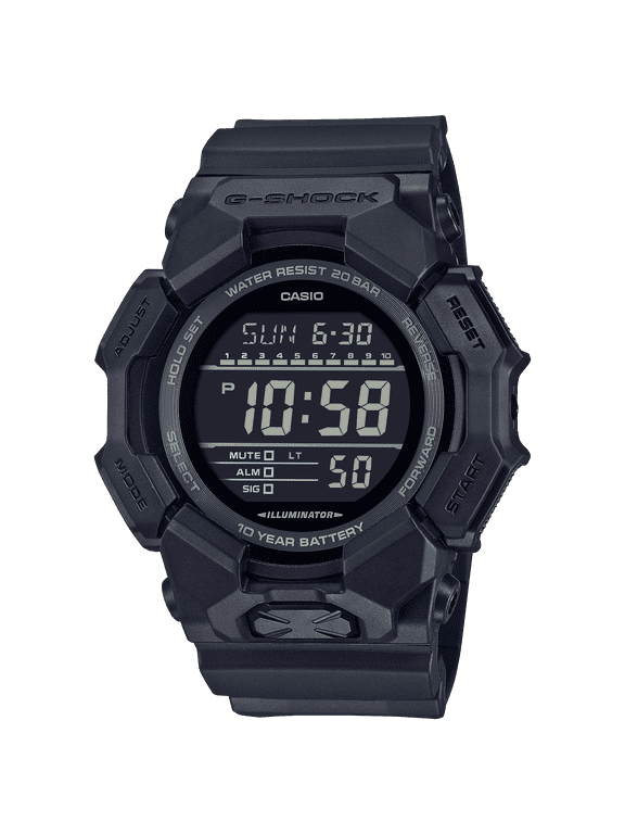 G-Shock GD010-1A1 Large Case Resin Black Digital LED GD-010 Series Watch