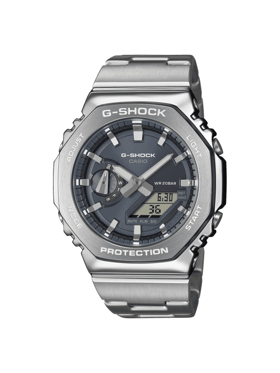 G-Shock GM2100D-8A Stainless G-Steel Gray Digital Analog 2100 Series Watch
