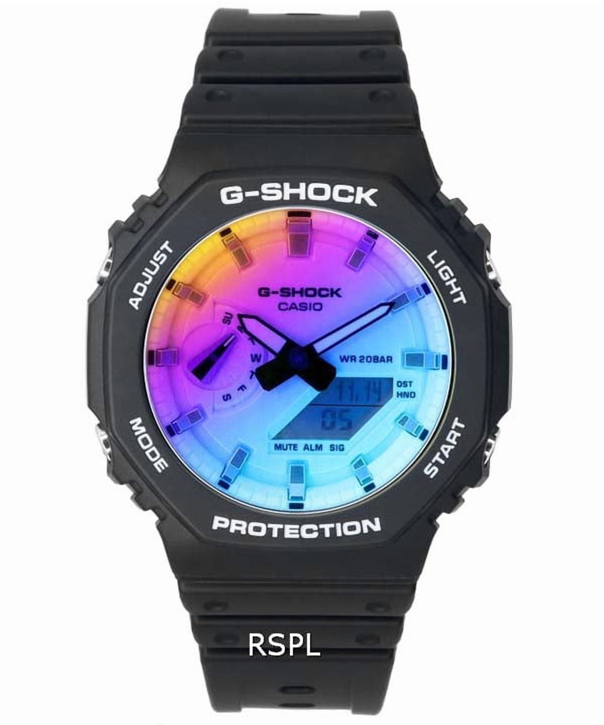 Casio G-Shock Iridescent Color Analog Digital Quartz GA-2100SR-1A GA2100SR-1 200M Unisex Watch