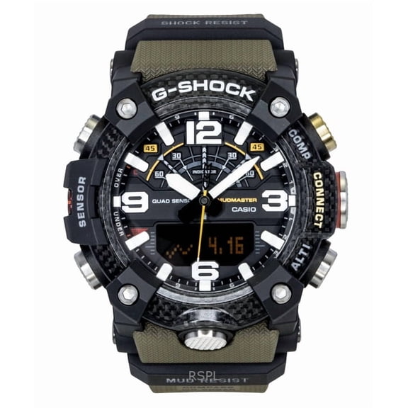 Casio G-Shock Master of G-Land Mudmaster Analog Digital Smartphone Link Black Dial Quartz GG-B100X-1A3 200M Men's Watch