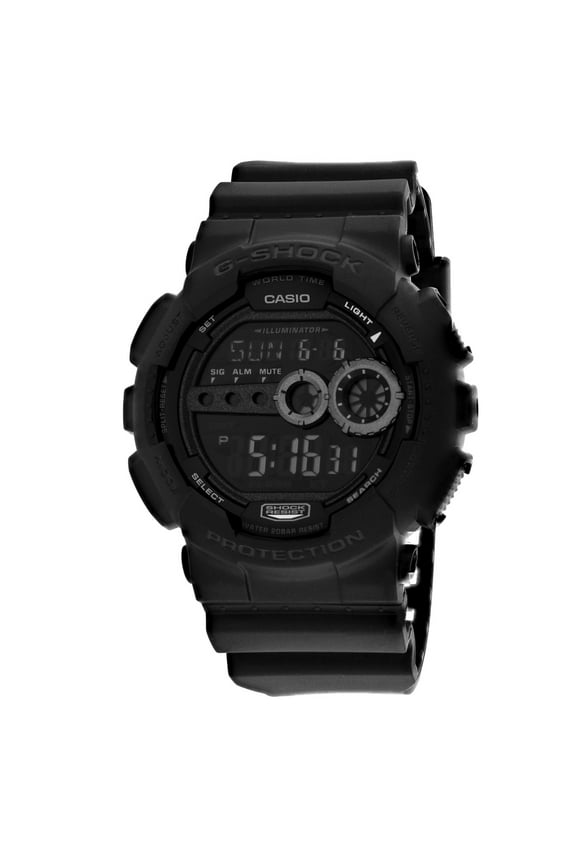 Men's Digital Outdoor Watch - Tough, Rugged, Water Resistant, Black - GD100-1B