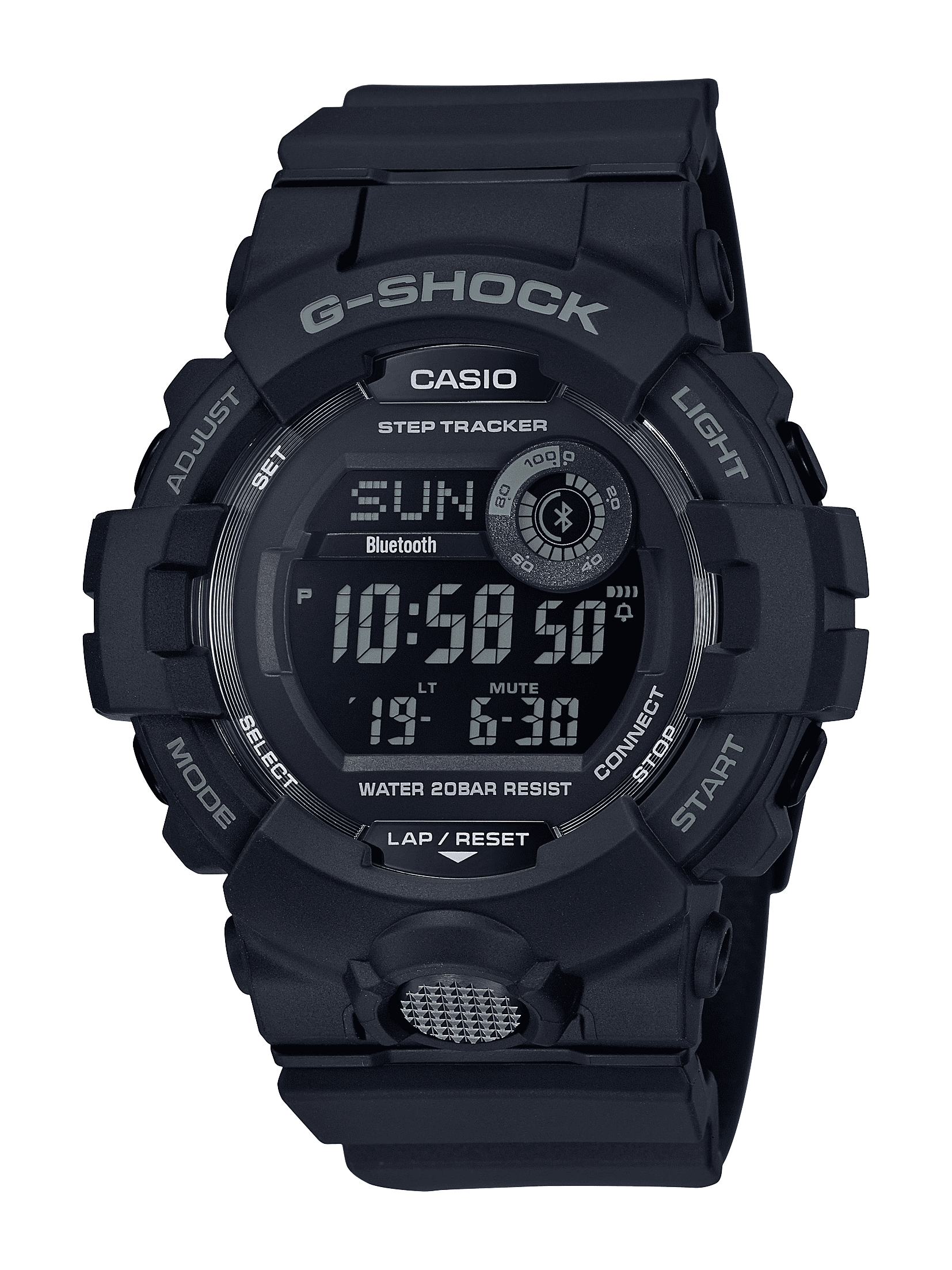 Casio G-Shock Men's Power Trainer Step Counter Shock Resistant 200 Meter Water Resistant Watch, (Model GBD-800-1BCR)