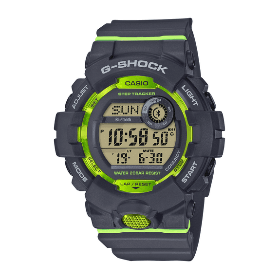Casio G-Shock Men's Power Trainer Step Counter Shock Resistant 200 Meter Water Resistant Watch, (Model GBD-800-8CR)