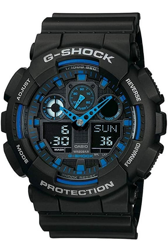 G-Shock Men's Watch in Resin with Anti Slip Over Sized Buttons - Water Resistant & Anti Magnetic