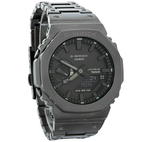 Casio G-Shock Mens Black Dial Bluetooth Chronograph Quartz Watch GMB2100BD-1A