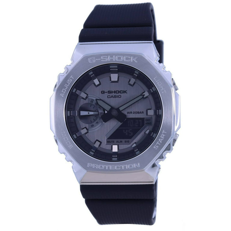 Digital G-Shock GM2100-1 Resin Metal GM-2100-1A Analog Covered Strap 200M Quartz Men\'s Watch Casio
