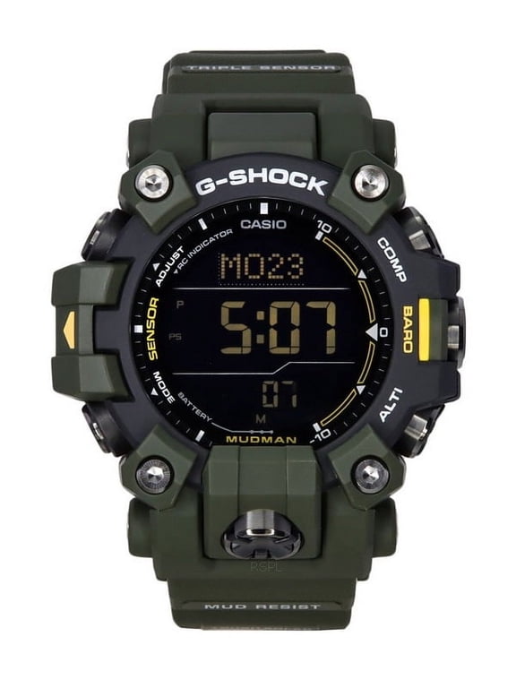 G-Shock Mudman Master Of G-Land Digital Green Resin Strap Solar GW-9500-3 200M Men's Watch