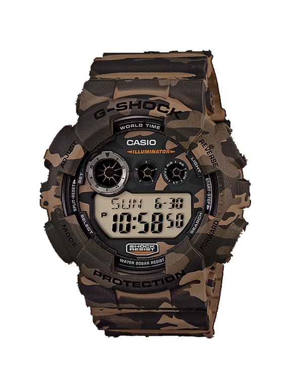 Men's G-Shock GD-120 Series Camo Dial Watch - GD120CM-5