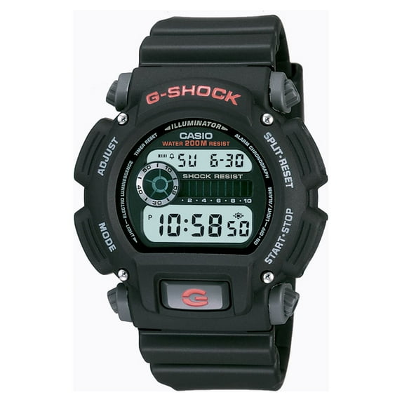 Casio G-Shock Tough Digital Resin Sports Wristwatch Black DW9052-1V