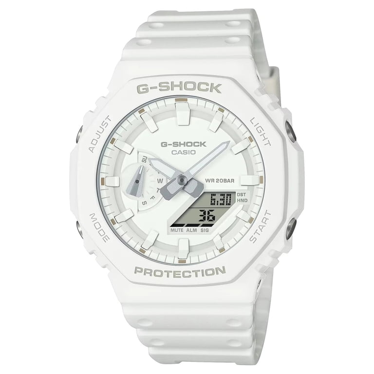 Casio G-SHOCK 2100 Series Men's Quartz White Dial Watch GA2100-7A7