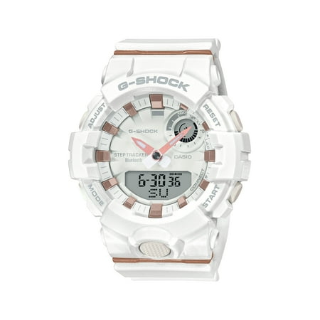 Casio G-Shock Women's Fitness Tracker Bluetooth Shock Resistant 200 Meter Water Resistant Watch, ( Model GMA-B800-7ACR)