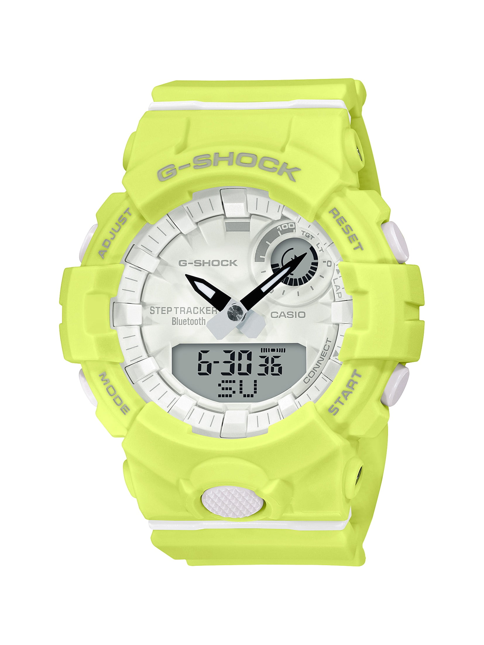 Casio G-Shock Women's Fitness Tracker Bluetooth Shock Resistant 200 Meter  Water Resistant Watch, ( Model GMA-B800-9ACR) 