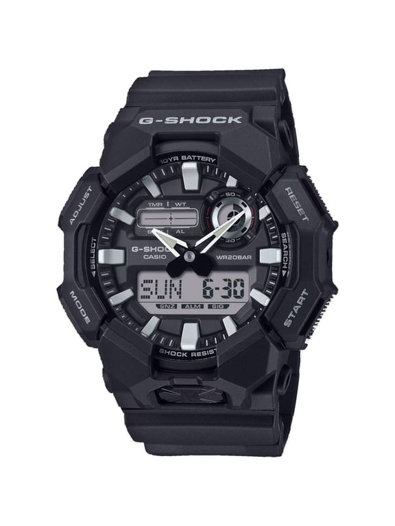 G-Shock Alarm World Time Quartz Analog-Digital Black Dial Men's Watch GA-010-1A