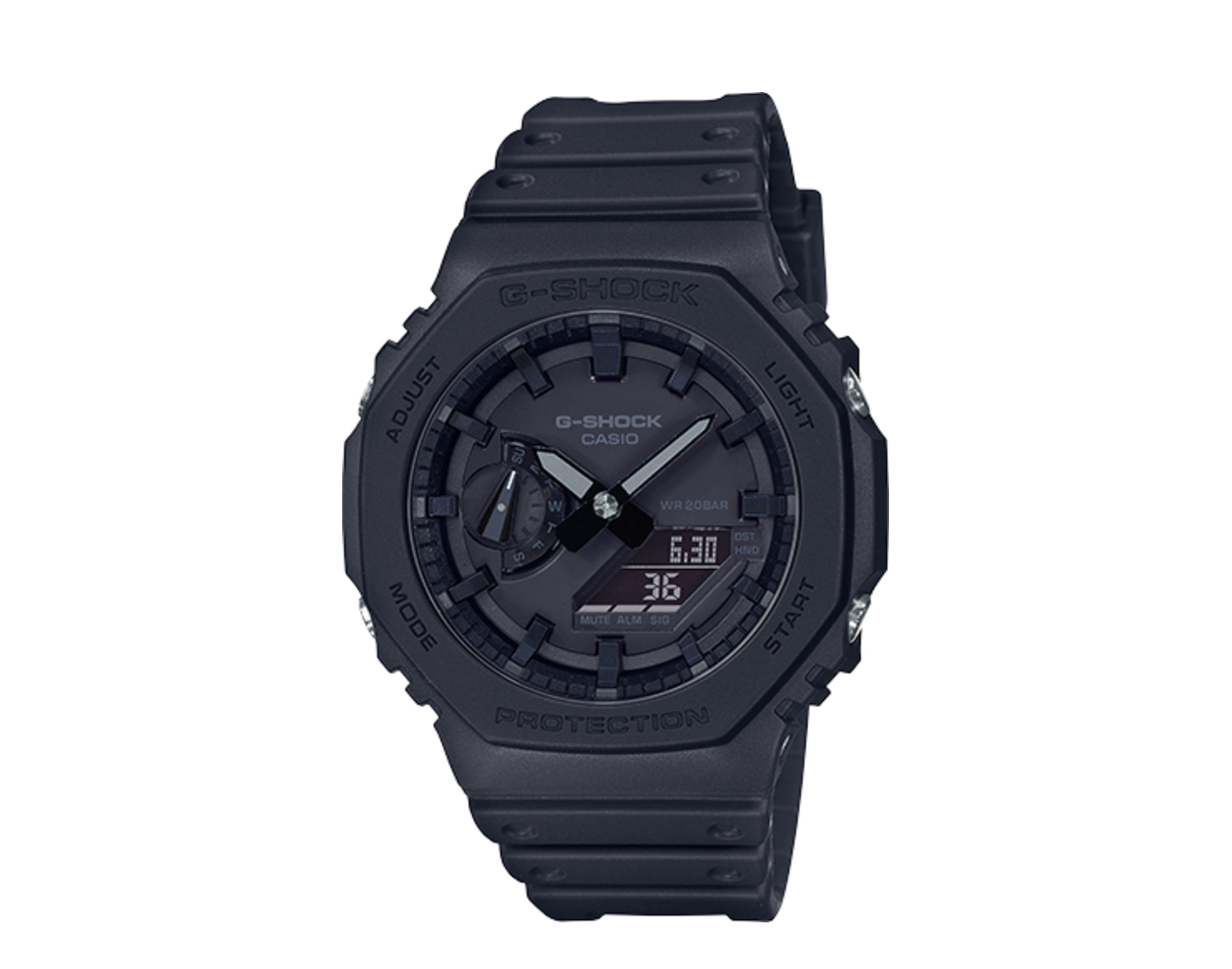 Casio GA2100-1A1 Men's G-Shock Black resin Strap Watch