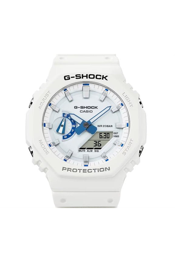 GA2100HDS-7A white blue Analog Digital G shock watch