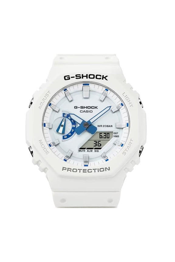 GA2100HDS-7A white blue Analog Digital G shock watch