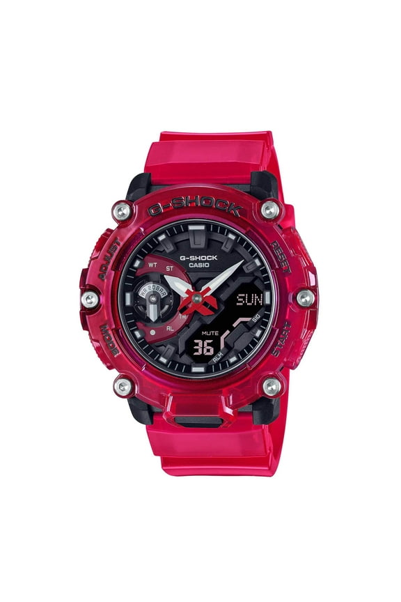GA2200SKL-4A Men's Sound Wave Red Strap Analog Digital Watch
