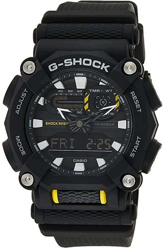 Casio GA900-1A Men's G-Shock Black Analog Digital Dial Strap Watch