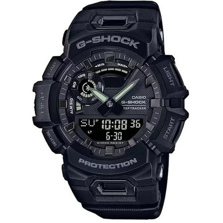 Casio - Men's G-Shock Analog-Digital Step Tracker with Bluetooth Mobile Link 49mm Watch - Black