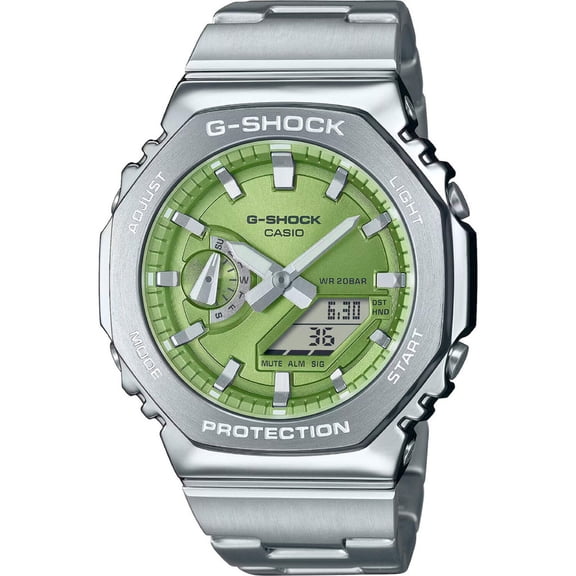 Casio G-Shock G-Steel 2100 Series Men's Green Dial Quartz Watch GM2110D-3A