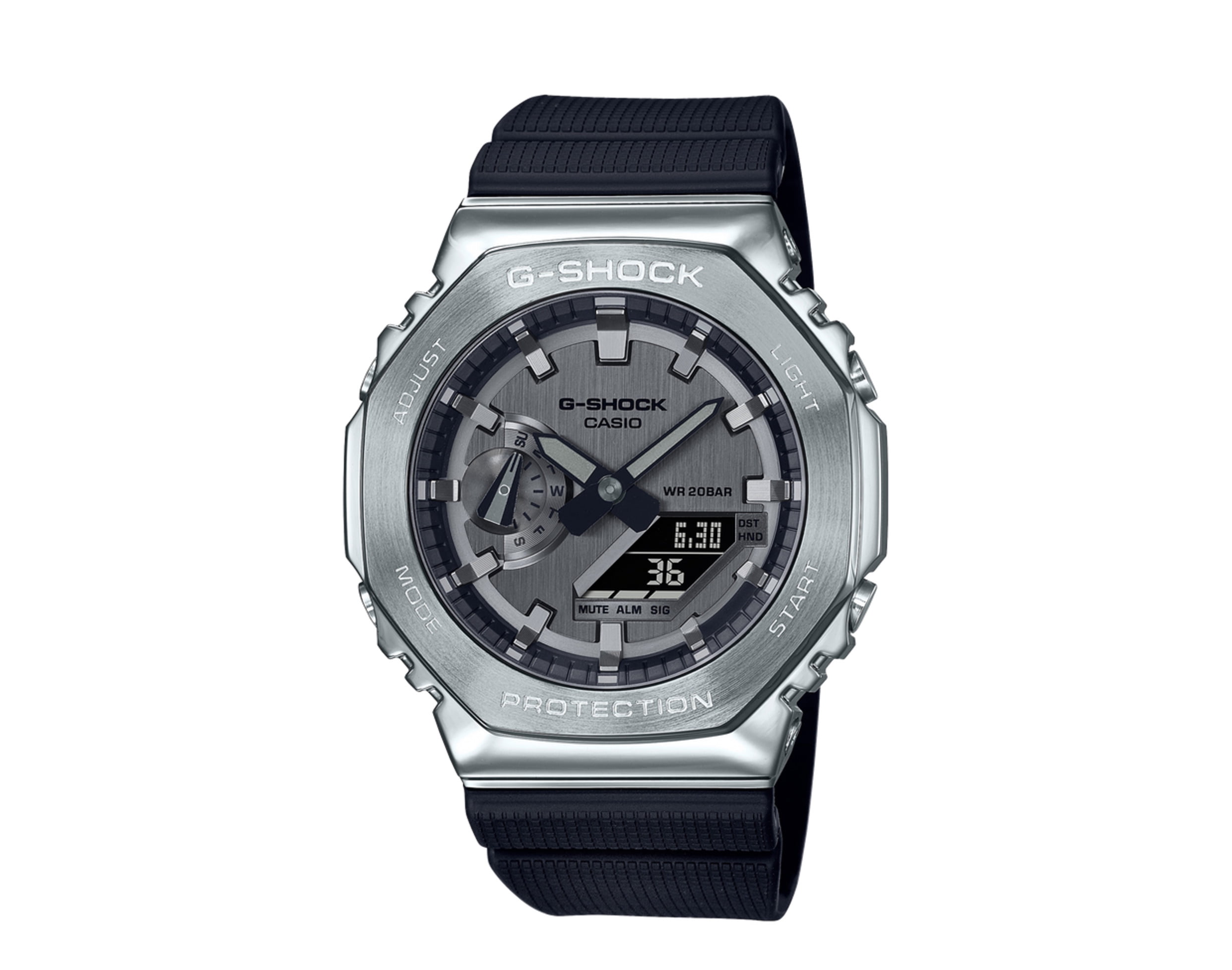Casio G-Shock GM2100-1A Men's Ana-Digi Watch with Stainless Steel