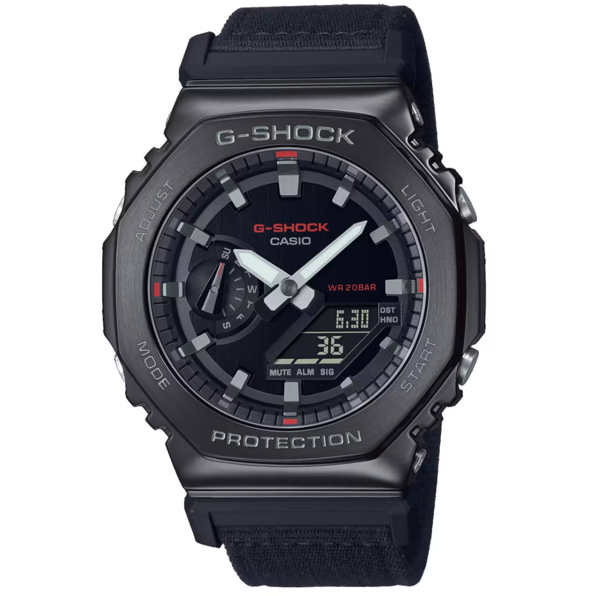 時計 G-SHOCKGM2100B Casio GM2100CB-1A Men's G-Shock Black Resin Strap Alarm Watch