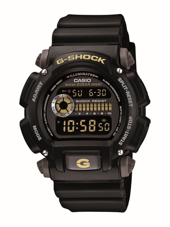 GShock Men's Digital Watch with Black Risin Band - DW9052-1CWT