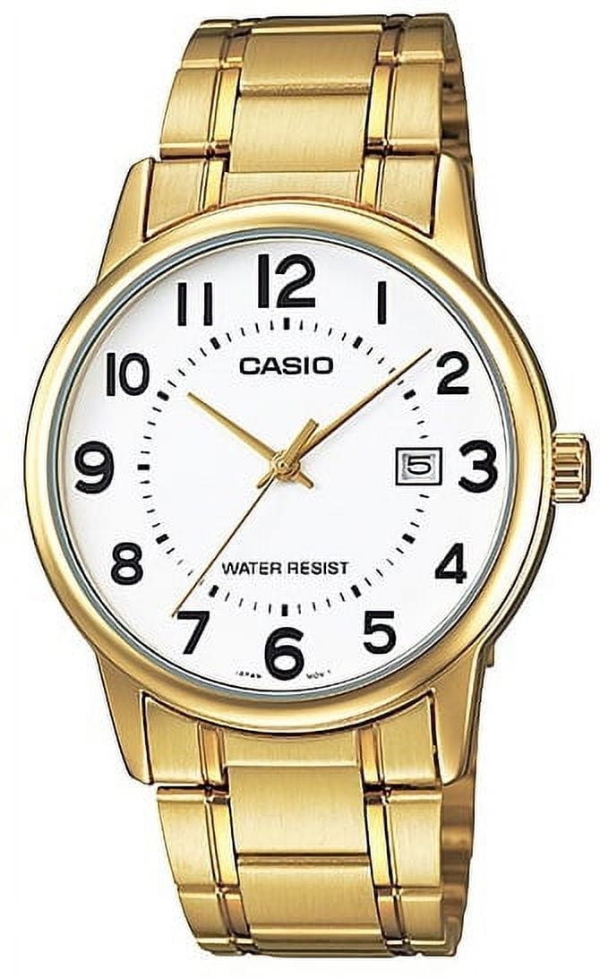 Casio Gold-Tone Stainless Steel Ladies Analog Watch LTP-V002G-7B