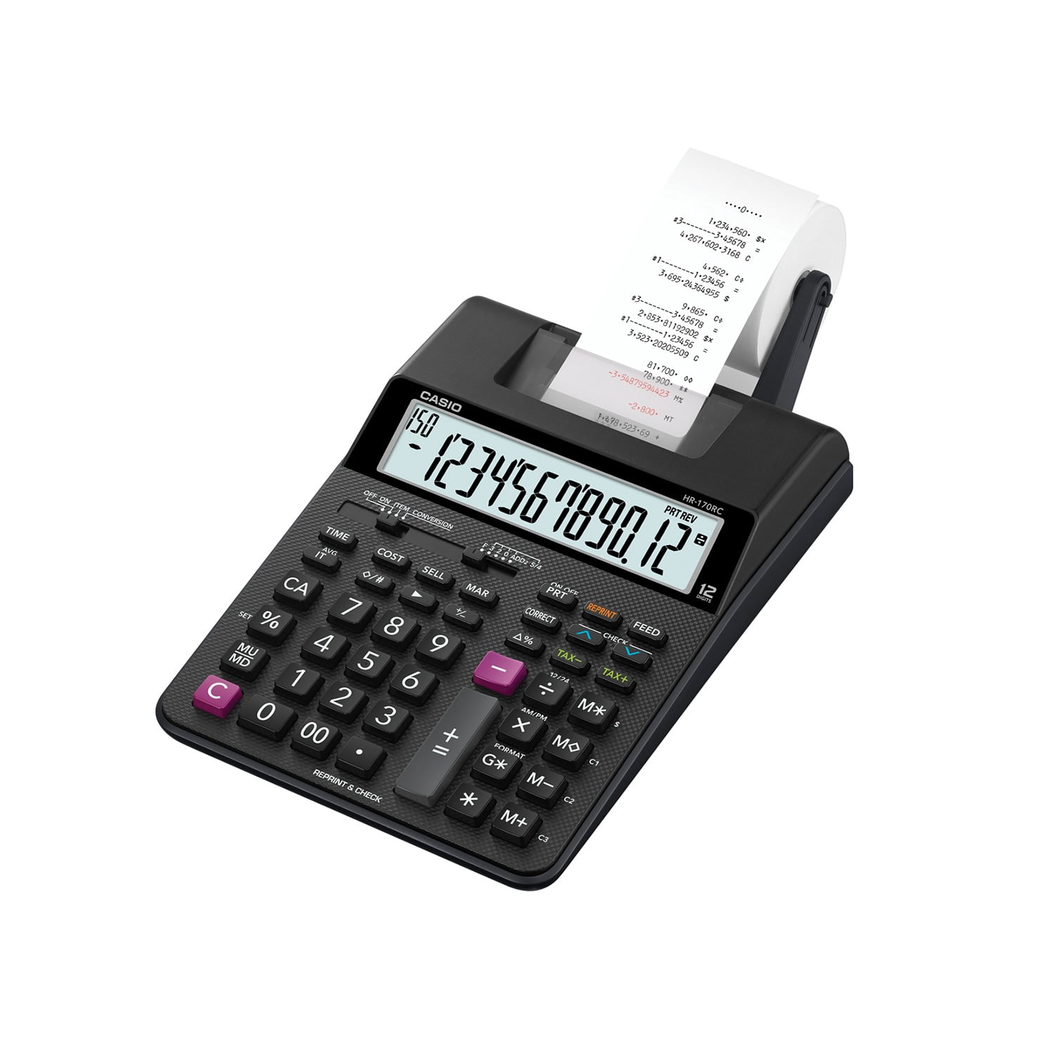Casio HR-170RC Mini Desktop Printing Calculator