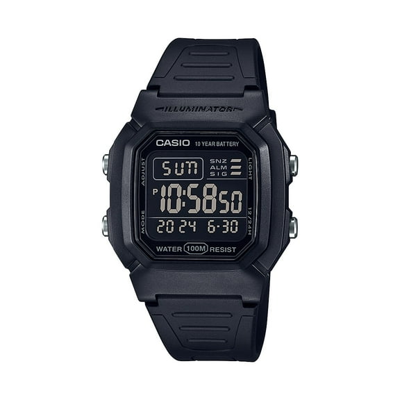 Casio Illuminator Black Digital Quartz Stopwatch