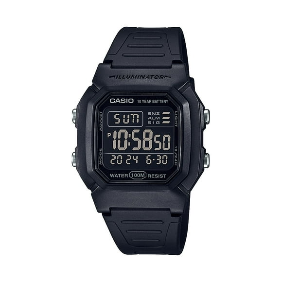 Casio Illuminator Black Digital Quartz Stopwatch