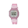 thumbnail image 1 of Casio Illuminator Translucent Pink Alarm Chronograph Digital Watch LA-20WHS-4A, 1 of 2