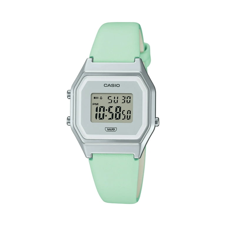 Casio silver mini digital watch best sale
