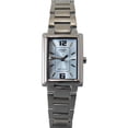 thumbnail image 1 of Casio LTP-1238D-2A Ladies Square Stainless Steel Analog Dress Watch w/ Blue Dial, 1 of 2