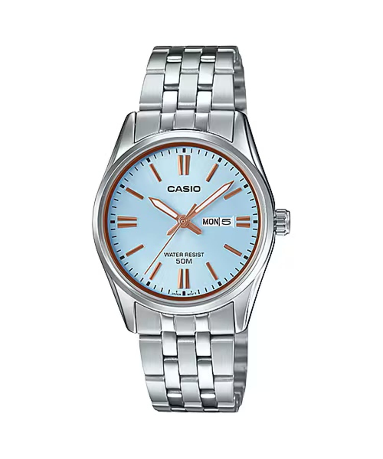 Casio Women’s Ice-Blue Dial Stainless Steel Bracelet Watch - LTP-1335D-2AVDF
